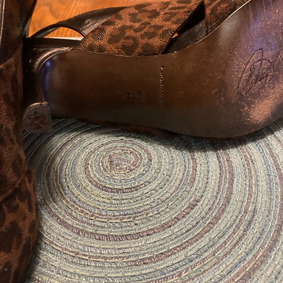 Donald J Pliner Avery S4 Leopard Print Sling Back Heels - Picture 8 of 14